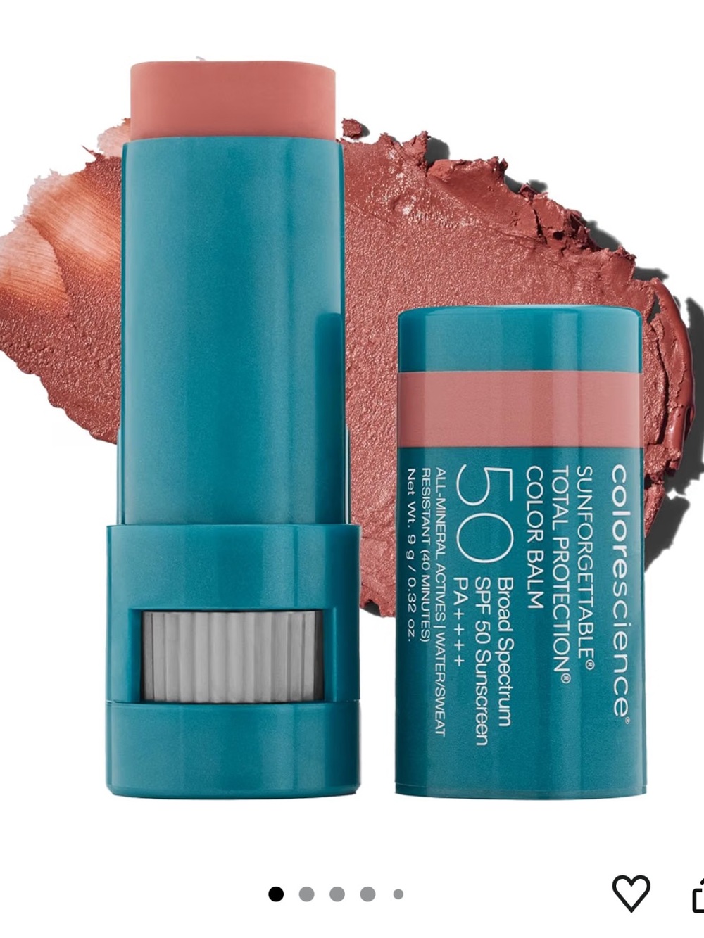 Colorescience Sunforgettable Total Protection Color Balm SPF 50, Savanna, 0.32oz